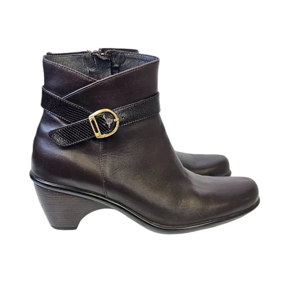 Dansko Womens Ryan Brown Leather Ankle Booties Size 41 US 10.5 - Picture 5 of 14